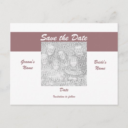 Postkarte Save the Date Foto - Maßgeschneiderte (Vorderseite)