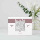 Postkarte Save the Date Foto - Maßgeschneiderte (Stehend Vorderseite)