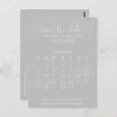 Postkarte | SAVE THE DATE | Kalender (Vorne/Hinten)