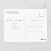 Postkarte | SAVE THE DATE | Kalender (Rückseite)