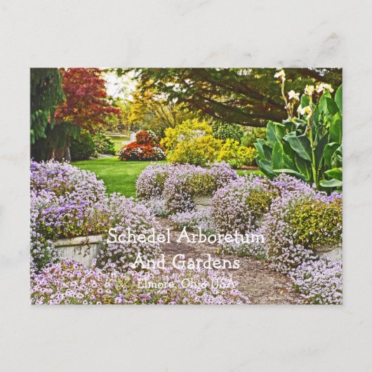 Postkarte, Schedel Arboretum und Gärten Postkarte (Vorderseite)
