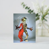 Postkarte "Schlittenmann" (Stehend Vorderseite)