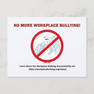 Postkarte - Schluss mit Mobbing am Arbeitsplatz