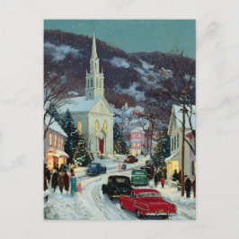 *POSTKARTE Schöne gemalte nostalgische Weihnachten Postkarte