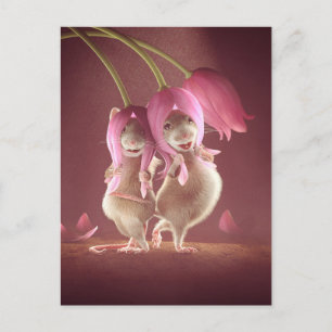 Postkarte: "Schöne Wünsche" Postkarte