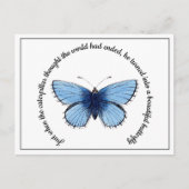 Postkarte - Schöner Schmetterling  (Vorderseite)