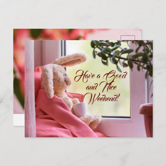 Postkarte Schönes und gutes Wochenende (Vorne/Hinten)