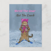 Postkarte, Schredderei der Skatkatze Gnar Postkarte (Vorderseite)
