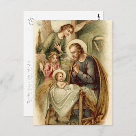 Postkarte (Schrift): Geburtsstunde von St. Joseph (Vorne/Hinten)