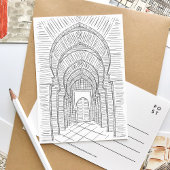 Postkarte Schwarz/Weiß Marokkos