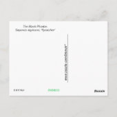 Postkarte - Schwarzes Foto auf Zaun (Rückseite)