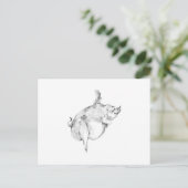 Postkarte 'Schweine Können Fliegen' (Stehend Vorderseite)