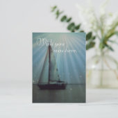Postkarte/Segelboot Postkarte (Stehend Vorderseite)