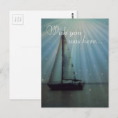 Postkarte/Segelboot Postkarte (Vorne/Hinten)