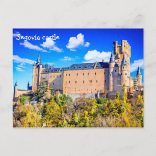 Postkarte Segovia Burg