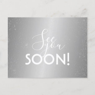 Postkarte - Sehen Sie sich bald Silber an