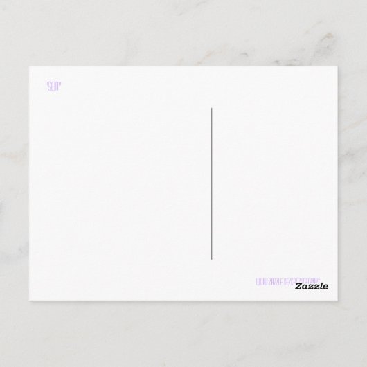 Postkarte "sein" (Rückseite)