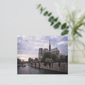 Postkarte - Seine & Notre Dame de Paris (Stehend Vorderseite)