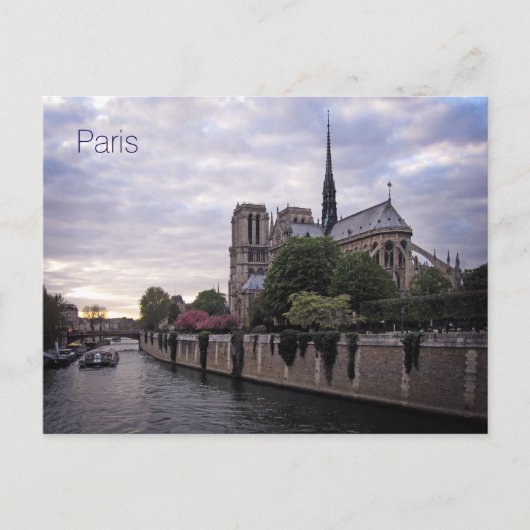 Postkarte - Seine & Notre Dame de Paris (Vorderseite)