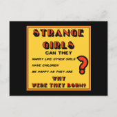 Postkarte "Seltsame Mädchen" (Vorderseite)