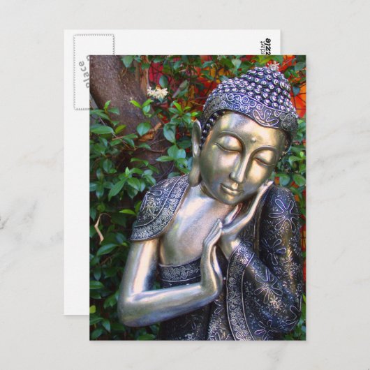 Postkarte | Silver Buddha (Vorne/Hinten)