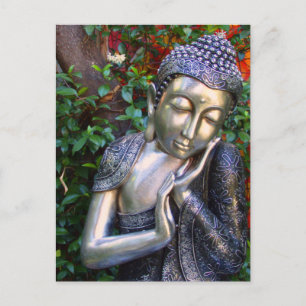 Postkarte Silver Buddha