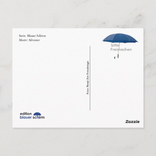 Postkarte - Silvester (Rückseite)