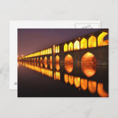Postkarte Siosepol (Brücke des 33. Archs) Isfahan (Vorne/Hinten)