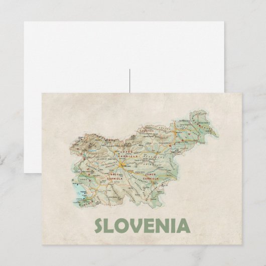 Postkarte Slowenien (Vorne/Hinten)