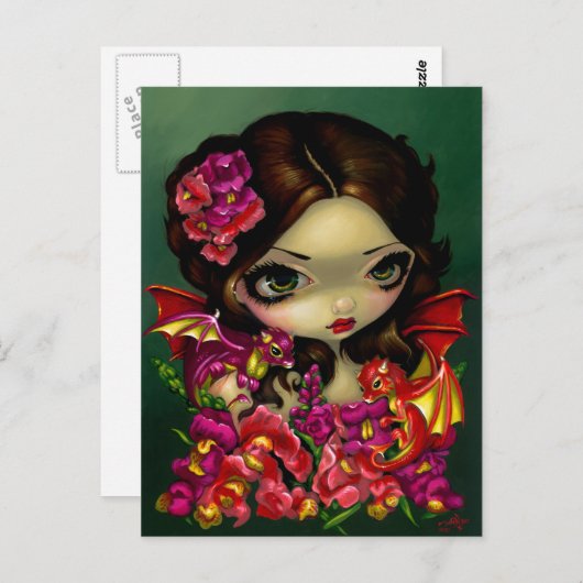 Postkarte "Snapdragon Fairy" (Vorne/Hinten)