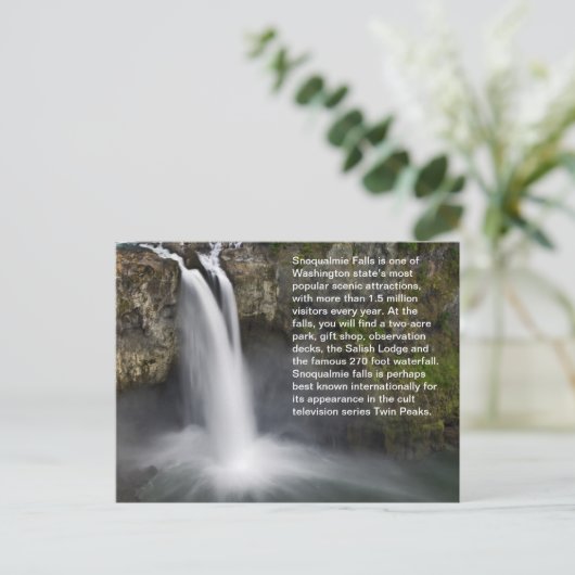 Postkarte Snoqualmie Falls (Stehend Vorderseite)