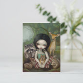 Postkarte "Snow White and Your Animal Friends" (Stehend Vorderseite)