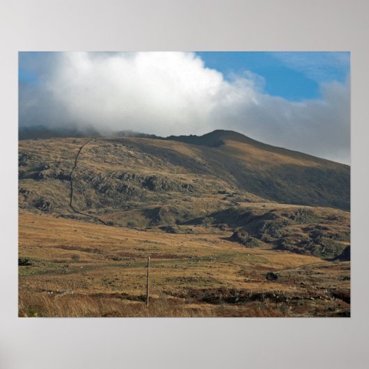 Postkarte Snowden North Wales Poster (Vorne)