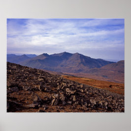 Postkarte Snowden North Wales Poster