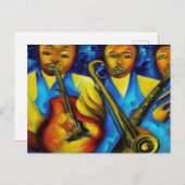 Postkarte "So Jazzy" (Vorne/Hinten)
