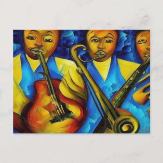 Postkarte "So Jazzy" (Vorderseite)