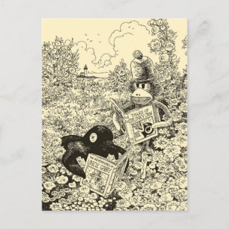 Postkarte "Sock Monkey"