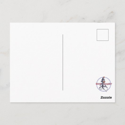 Postkarte "Sock Monkey" (Rückseite)