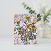 Postkarte - Sonnenblumenmosaik (Stehend Vorderseite)