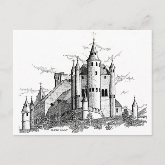 Postkarte - Spanisches Schloss (Vorderseite)