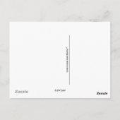 Postkarte - Spatz im Frühling (Rückseite)