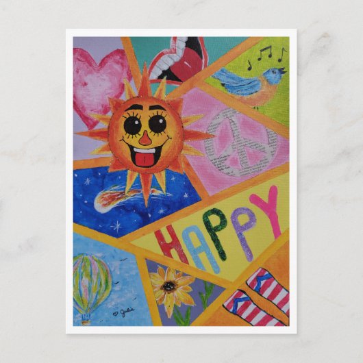 Postkarte - Spaziergang auf Sonnenschein (Vorderseite)