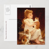 Postkarte: Spielen mit dem Kitten Postkarte (Vorne/Hinten)