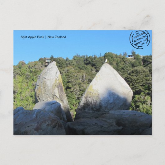 Postkarte Split Apple Rock (Neuseeland) (Vorderseite)