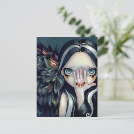 Postkarte "Sprich kein Böse" (Stehend Vorderseite)