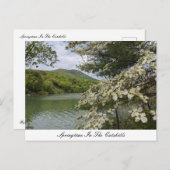Postkarte "Springtime in Catskills" (Vorne/Hinten)