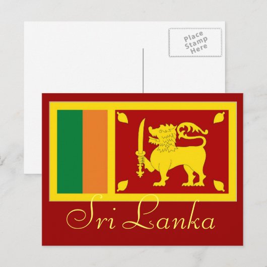 Postkarte Sri Lanka (Vorne/Hinten)