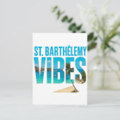 Postkarte St. Barthélemy Vibes (Stehend Vorderseite)