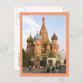 Postkarte, "St.Basil, Moskau" Postkarte (Vorne/Hinten)