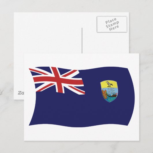 Postkarte St. Helena (Vorne/Hinten)
